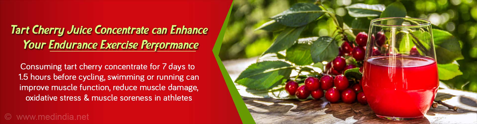 Tart Cherry Juice Concentrate can Boost Your Endurance Exercise Performance Tart Cherry Juice Concentrate can Boost Your Endurance Exercise Performance