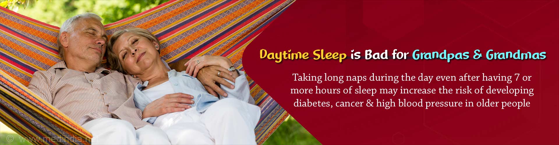 Sleeping During the Day May Up Diabetes, Cancer, High Blood Pressure Risk in Older People Sleeping During the Day May Up Diabetes, Cancer, High Blood Pressure Risk in Older People
