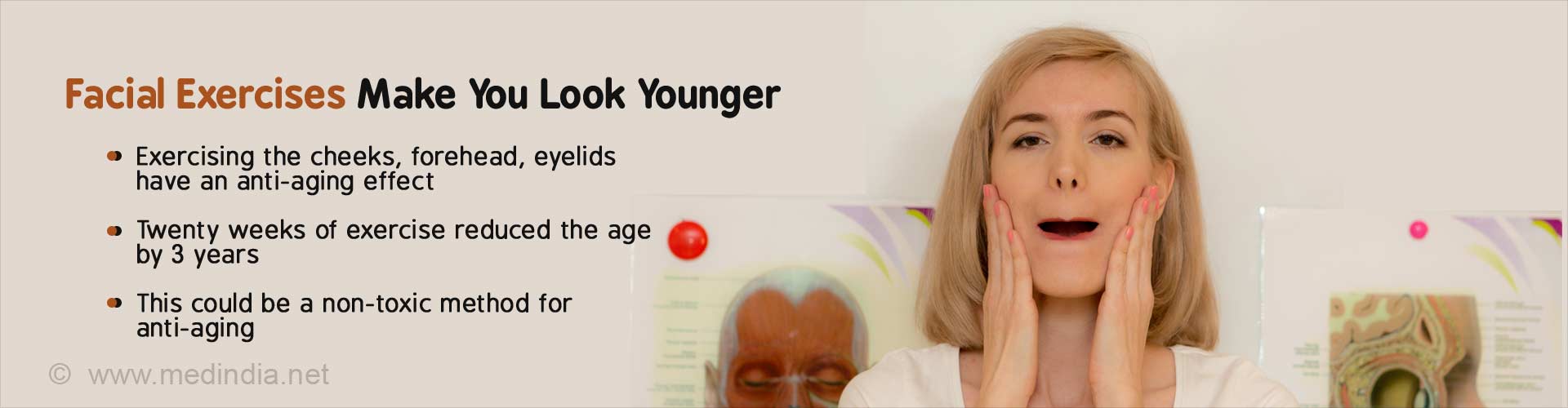  Thirty Minutes of Facial Exercises Everyday Make You Look Younger