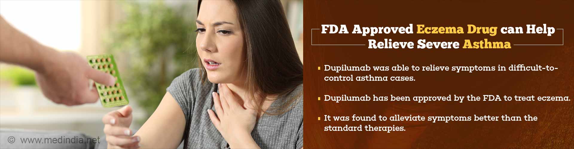 Eczema Drug 'Dupilumab' can relieve Asthma Symptoms