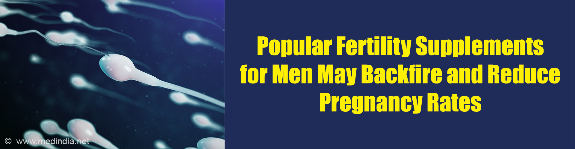 Antioxidants Fail to Improve Male Fertility in Landmark Trial