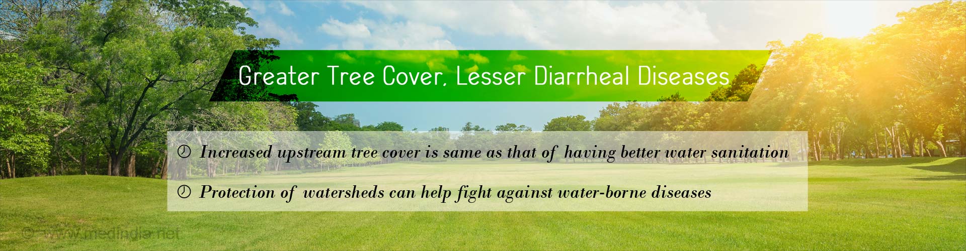 Greater Tree Cover can Lessen Diarrheal Diseases in Children