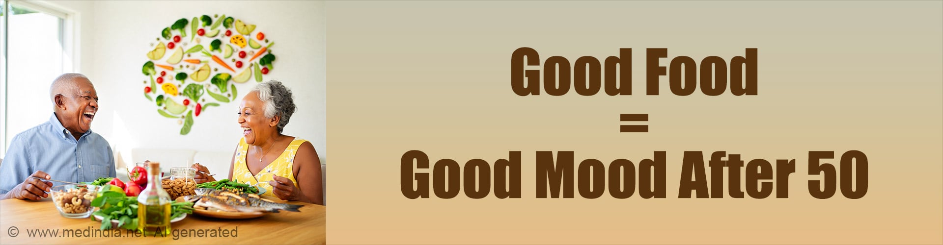 The Route to Happiness After 50 Lies in What You Eat