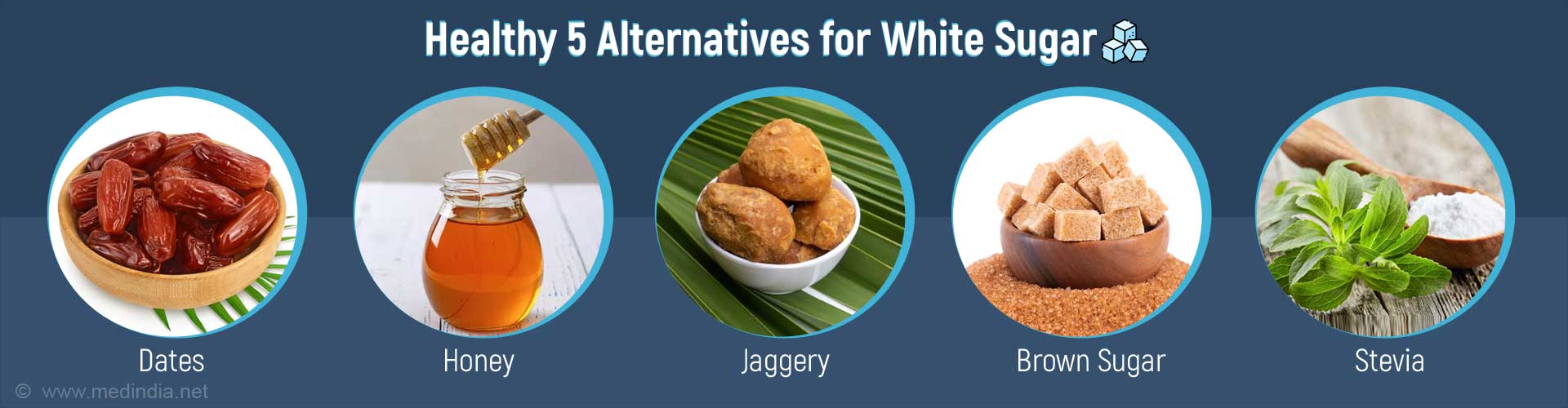 Healthy 5 Substitutes for White Sugar