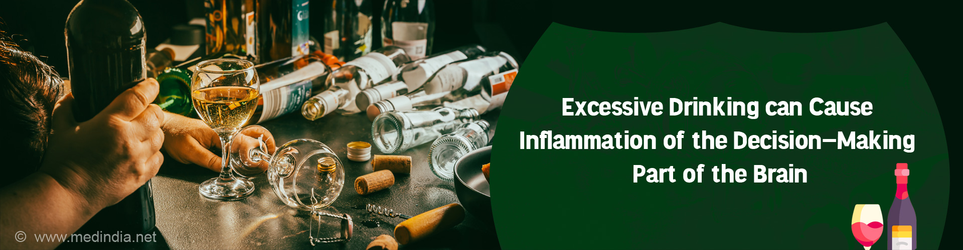 Heavy Use of Alcohol can Increase Brain Inflammation