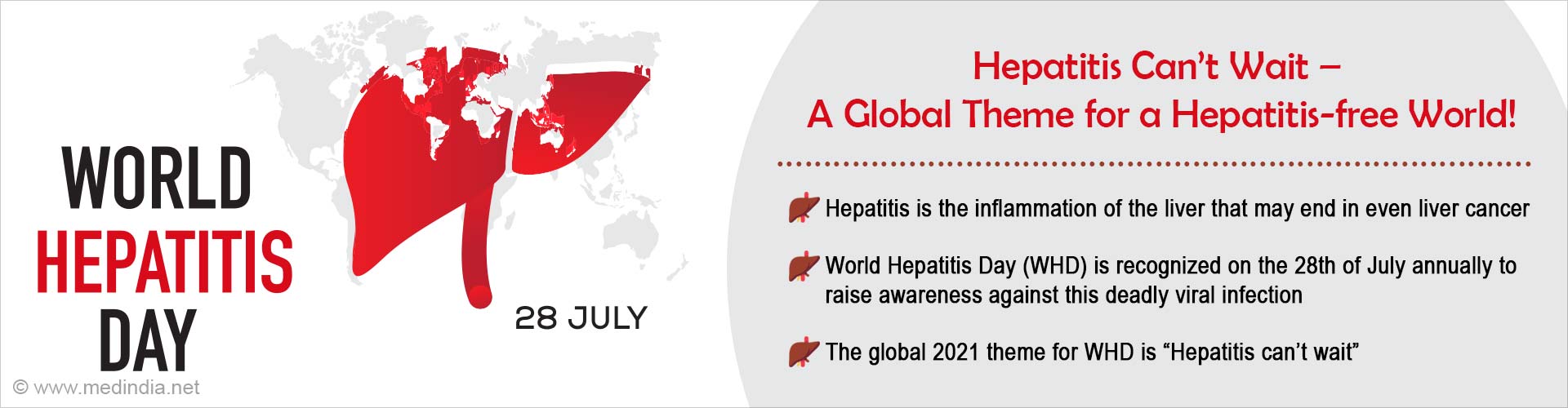 World Hepatitis Day (WHD) 2021: â€˜Hepatitis Canâ€™t Waitâ€™