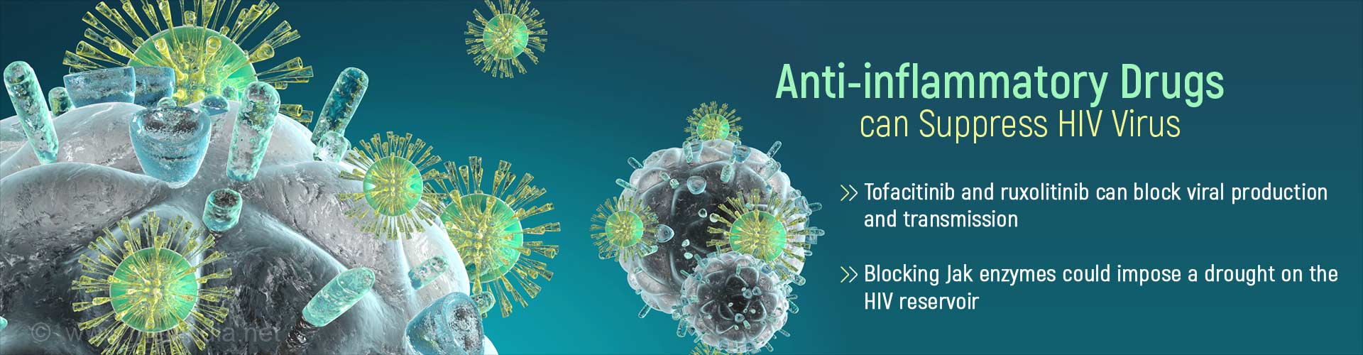HIV Infection can be Suppressed by Anti-inflammatory Drugs HIV Infection can be Suppressed by Anti-inflammatory Drugs