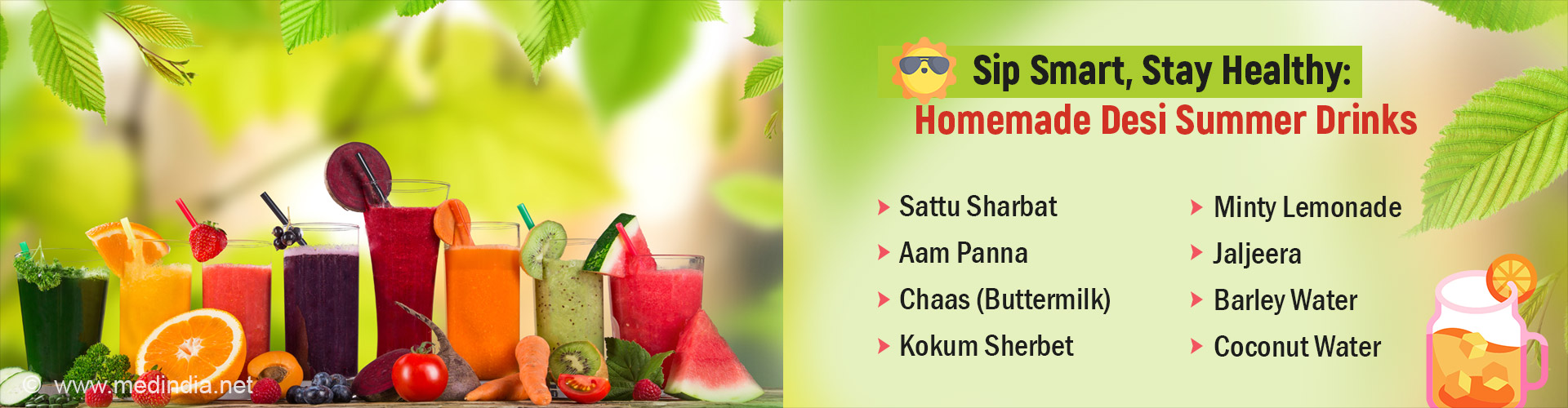 Top 8 Homemade Summer Drinks for Weight Loss