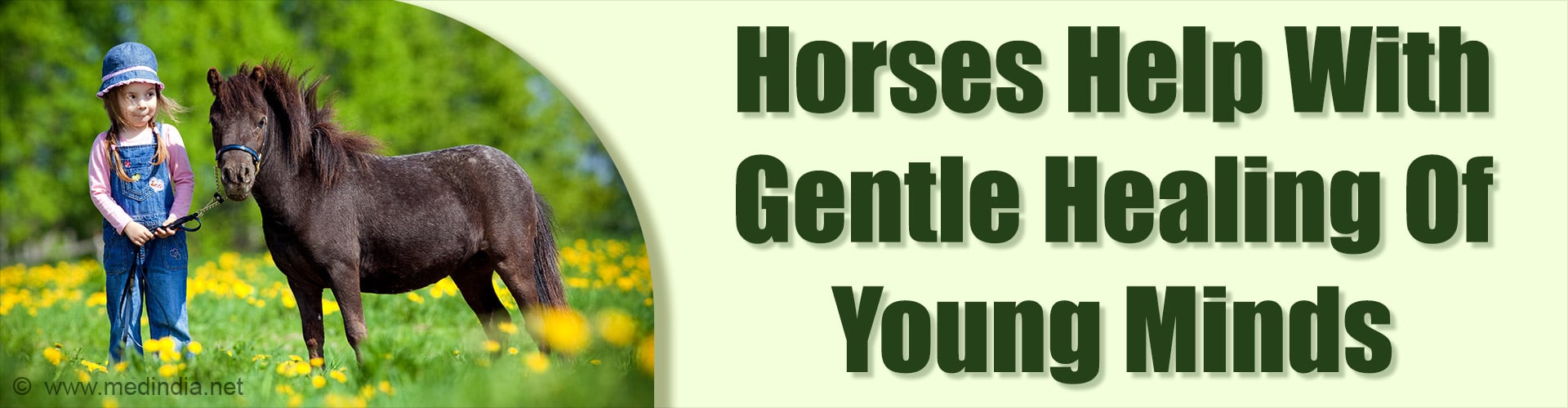 Horse Therapy Offers a New Way to Heal Young Minds