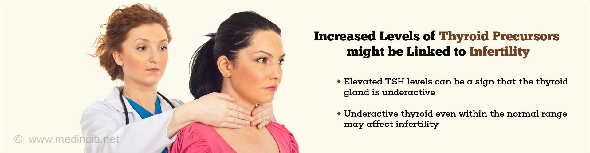 Increased Level of Thyroid Messengers may Contribute to Infertility