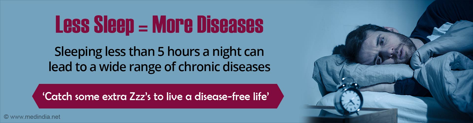 Sleeping Less Than 5 Hours can Lead to Multiple Diseases