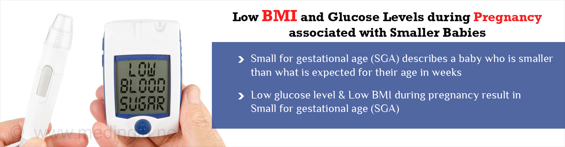 Low Glucose Levels in Underweight Pregnant Japanese Women Associated With Smaller Babies
