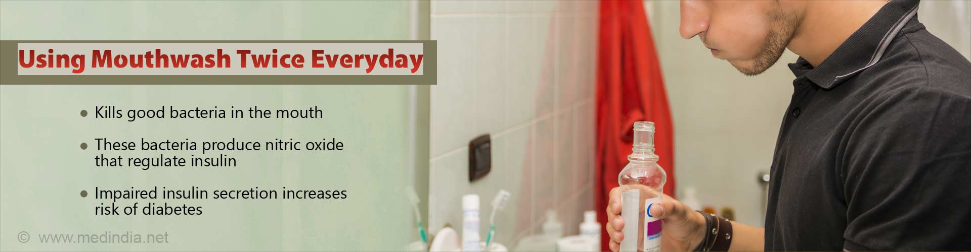 Mouthwash Use Increases Diabetes Risk