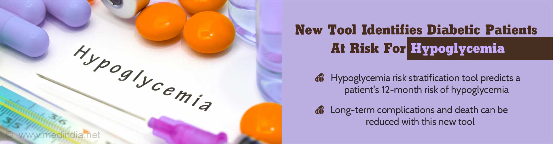 New Tool Developed Predicts Diabetic Patient's Risk Of Hypoglycemia-Related Emergency