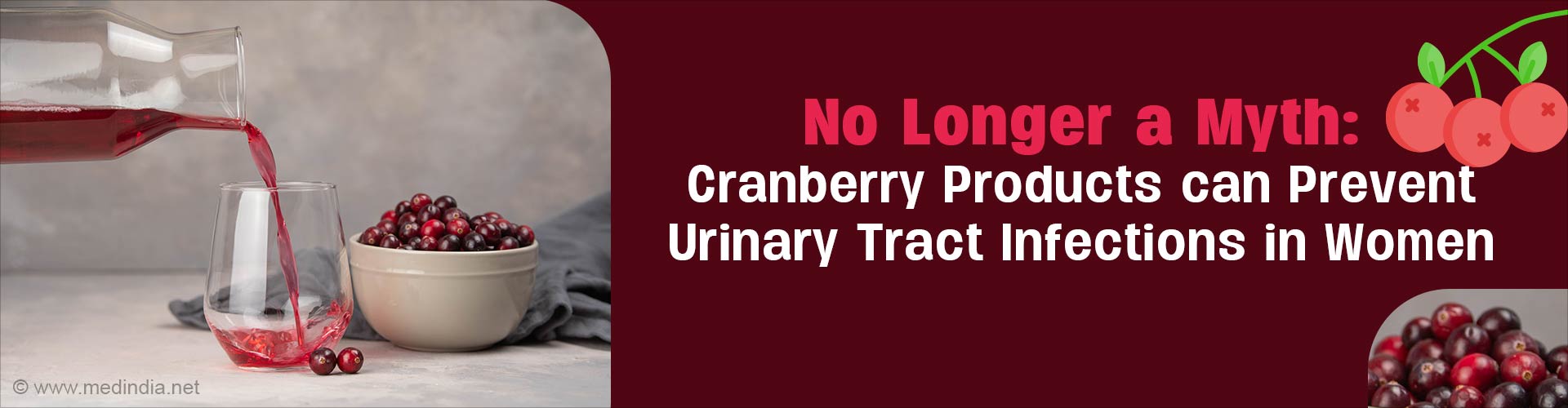 Myth Busted Cranberry Products can Indeed Prevent UTIs