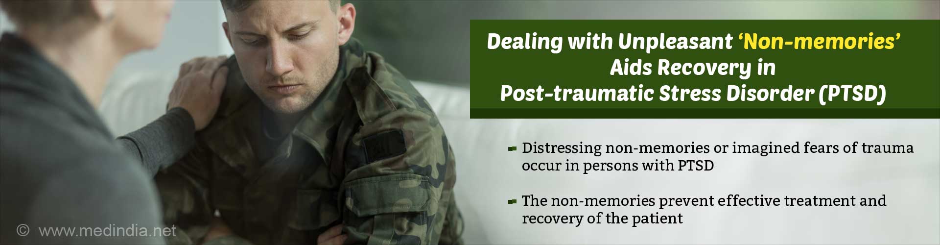 Painful Non-memories May Interfere With Treatment of Post-traumatic Stress Disorder