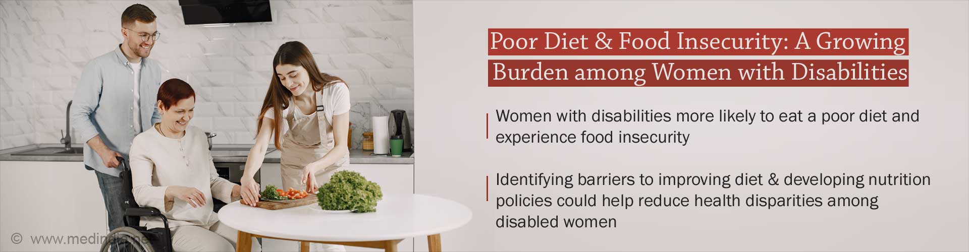 Poor Diet And Food Insecurity More Common Among Women With Disabilities