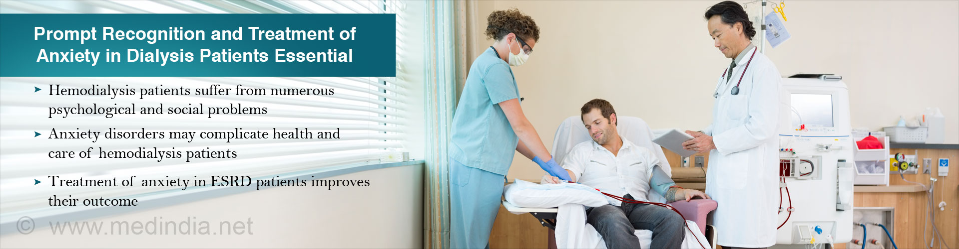 Anxiety May Affect Health And Care Of Dialysis Patients And Needs Addressing