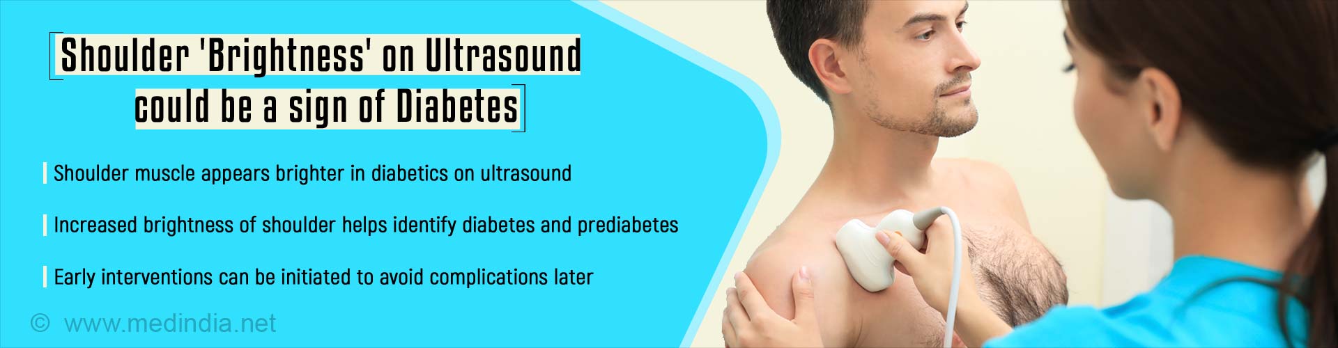 Ultrasound of Shoulder Muscle Can Warn of Diabetes Ultrasound of Shoulder Muscle Can Warn of Diabetes
