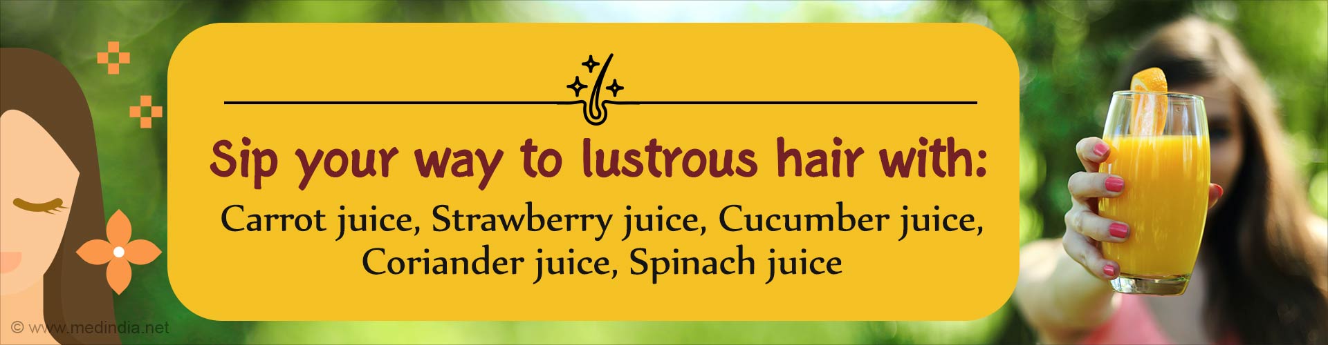 5 Natural Juices to Boost Hair Health