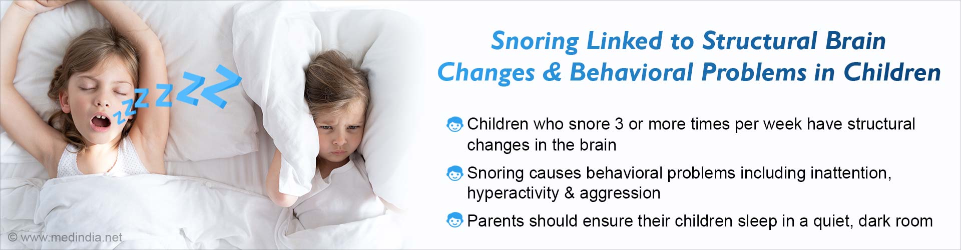 Snoring in Children Linked to Brain Changes