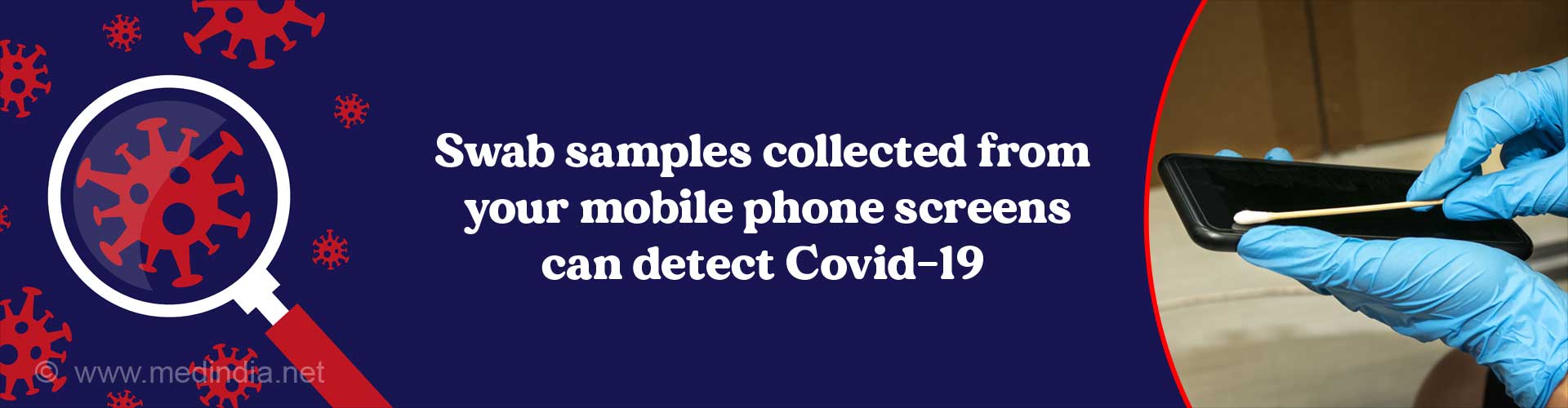 Swab Samples from Mobile Screens can Detect Covid-19