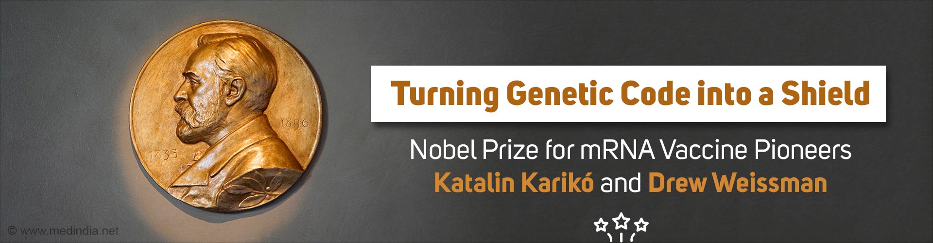 Katalin Karikó and Drew Weissman Receive the Nobel Prize in Physiology or Medicine Katalin Karikó and Drew Weissman Receive the Nobel Prize in Physiology or Medicine
