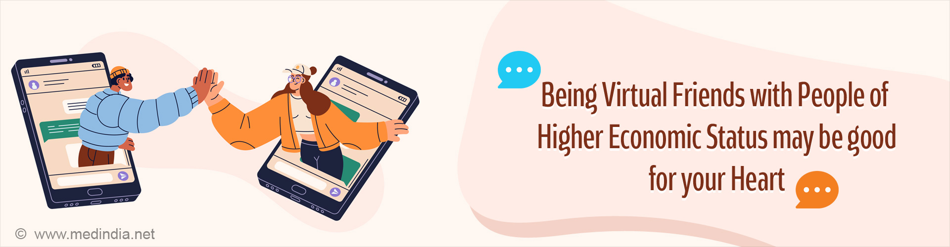 Virtual Friendships can Influence Heart Health