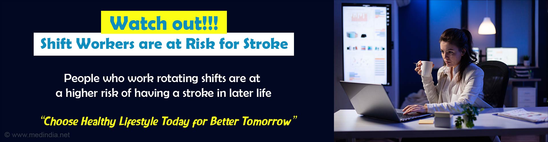 Working in Shifts may Up Future Stroke Risk