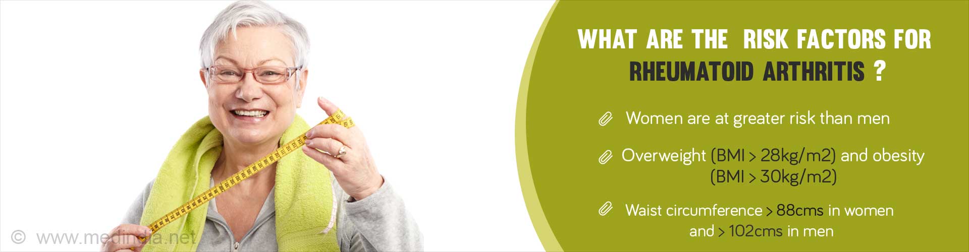 Women With Broader Waist Are At Increased Risk Of Rheumatoid Arthritis