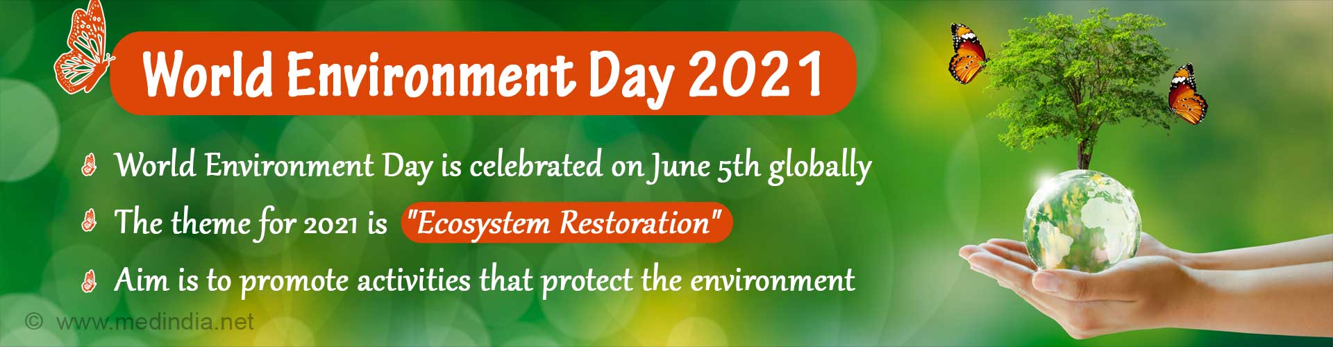 World Environment Day 2021 - Let's Join Hands to Restore the Ecosystem!