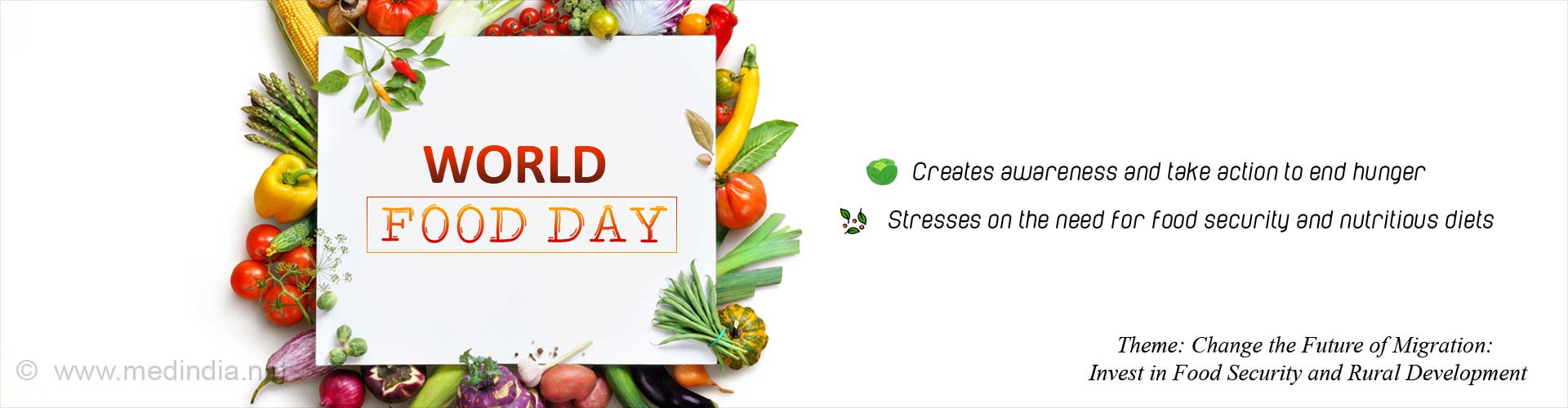 World Food Day: ‘Change the Future of Migration’ World Food Day: ‘Change the Future of Migration’