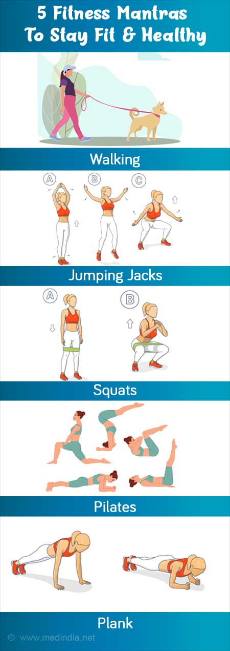 Simple 5 Exercises for Healthy Life