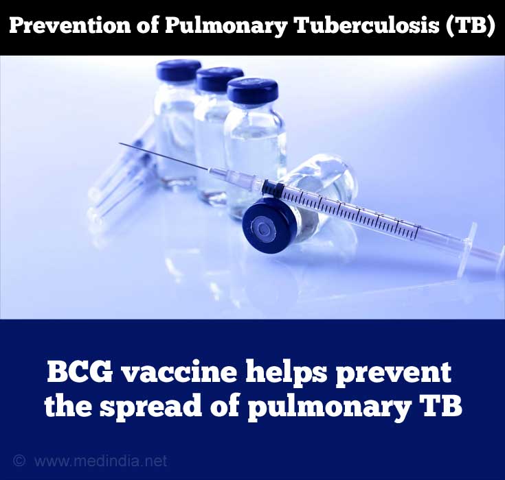 BCG Vaccione Helps Prevent Pulmonary TB BCG Vaccione Helps Prevent Pulmonary TB