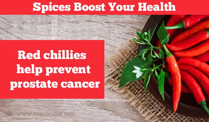 Red Chillies Help to Prevent Prostate Cancer Red Chillies Help to Prevent Prostate Cancer