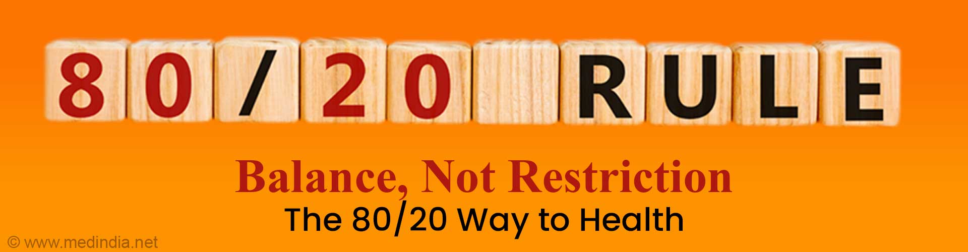 Ditch the Diets! The 80/20 Rule for Sustainable Eating