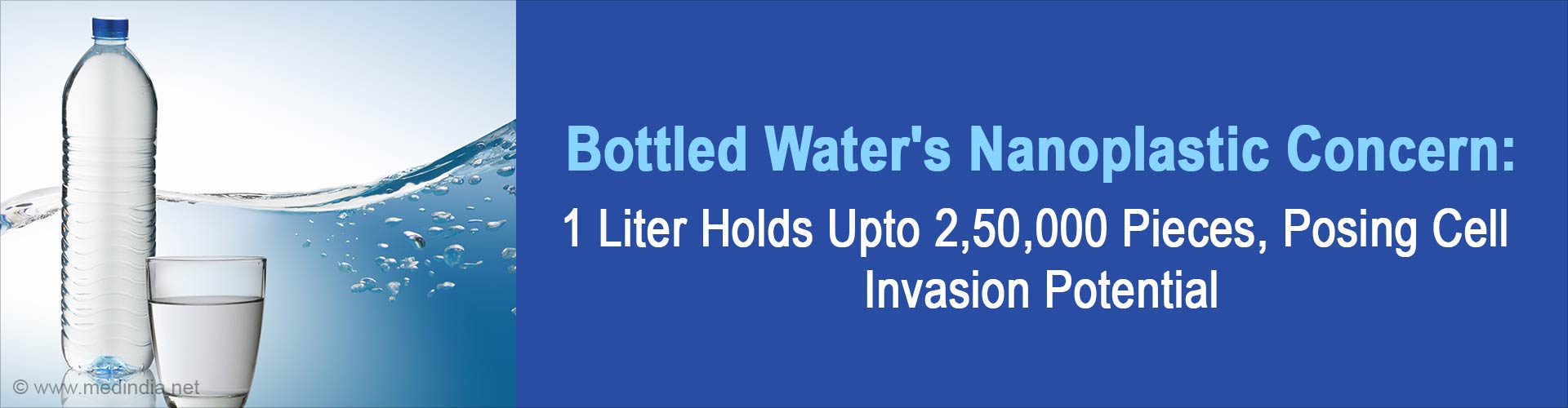 1 Liter of Water can Contain more than 2 Lakh Plastic Pieces