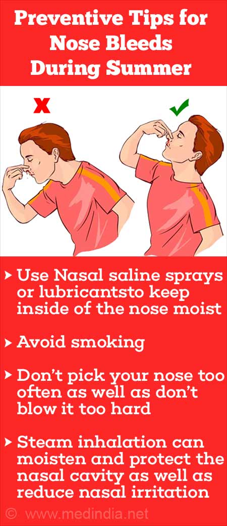 7 Tips To Prevent Nose Bleeds In Summer