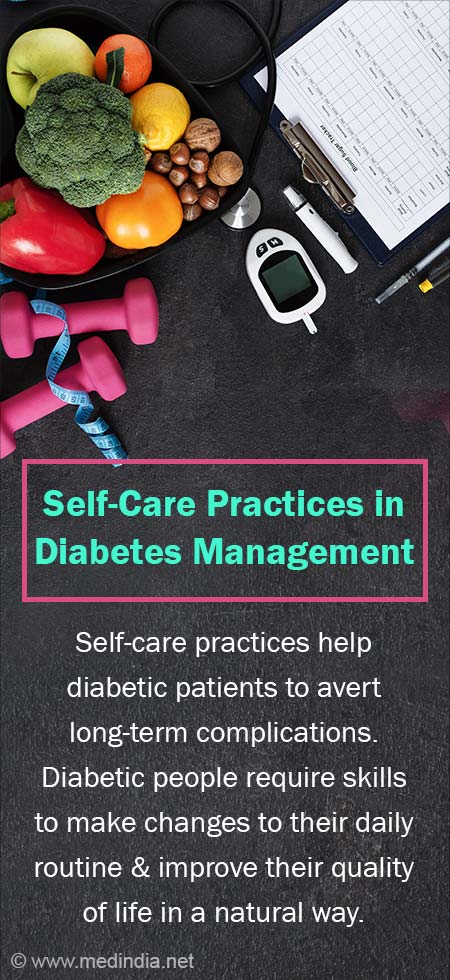 Self-care routines for diabetes