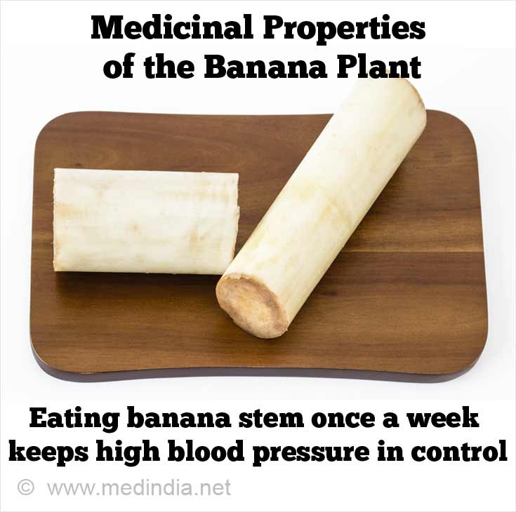 Eating Banana Stem Once a Week Keeps High Blood Pressure in Control Eating Banana Stem Once a Week Keeps High Blood Pressure in Control