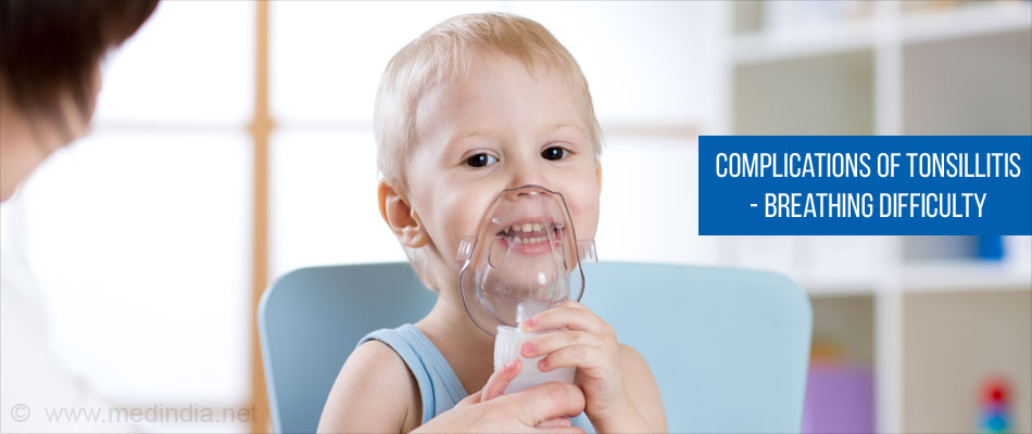 Complications of Tonsillitis - Breathing Difficulty Complications of Tonsillitis - Breathing Difficulty