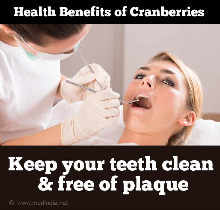 Cranberries Keep Your Teeth Clean & Free of Plaque Cranberries Keep Your Teeth Clean & Free of Plaque