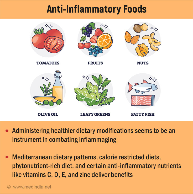 The Interaction between Inflammaging and Diet