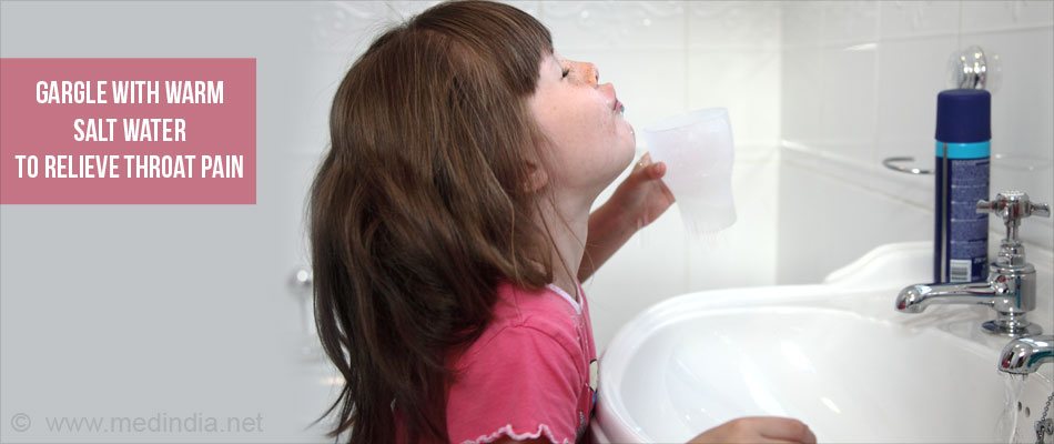 Gargle with Warm Salt Water to Relieve Throat Pain Gargle with Warm Salt Water to Relieve Throat Pain
