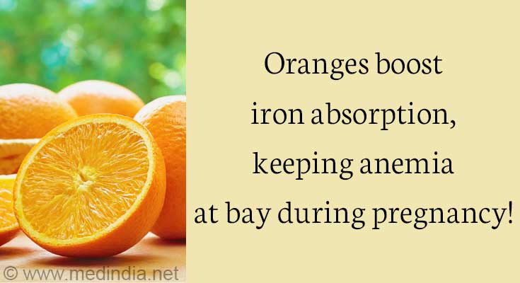 Oranges boost iron absorption