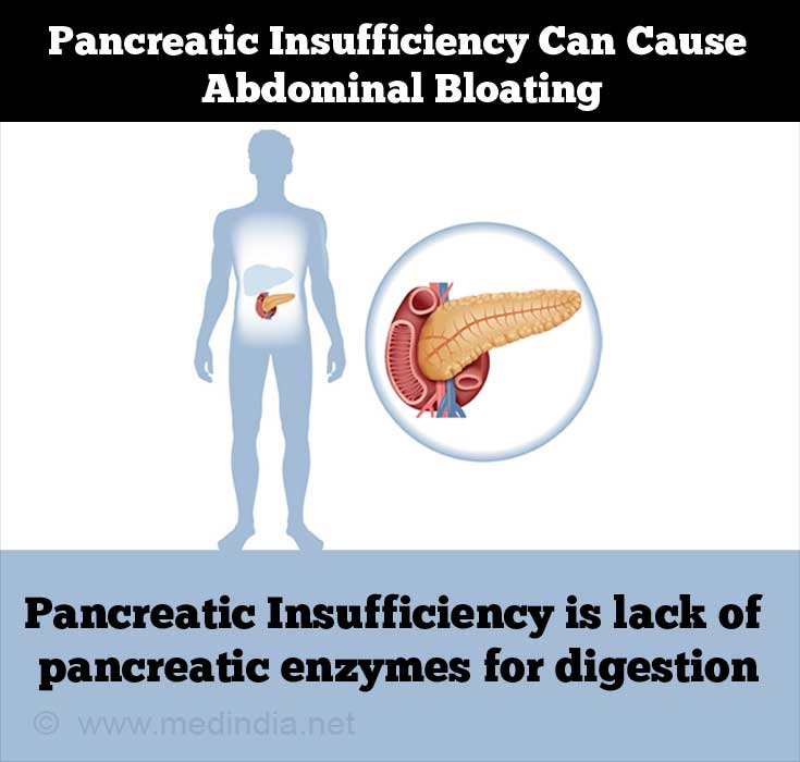 Insuficiência pancreática pode causar inchaço abdominal
