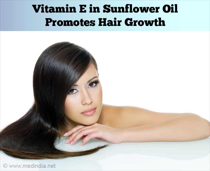 Vitamin E in Sunflower Oil Promote Hair Growth Vitamin E in Sunflower Oil Promote Hair Growth