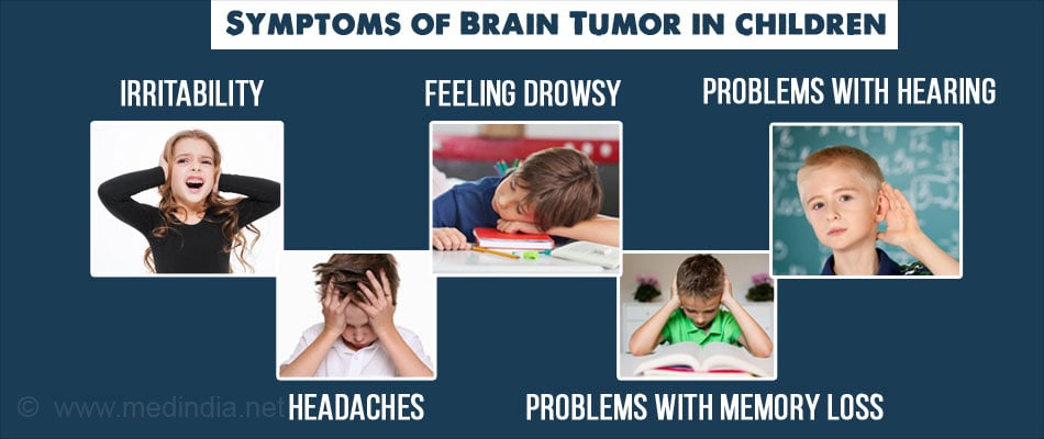 kid brain tumor symptoms