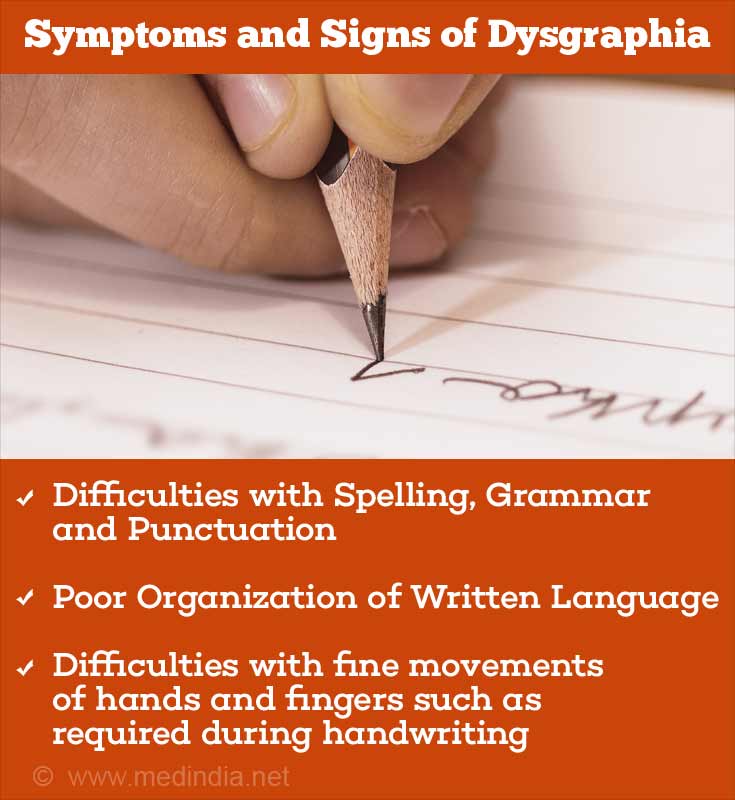 Dysgraphia, Disorder of Written Expression