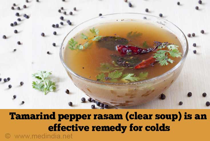 Tamarind Pepper Rasam (clear soup) is an Effective Remedy for Colds Tamarind Pepper Rasam (clear soup) is an Effective Remedy for Colds